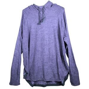 Serene Tangerine Womens Hoodie Purple Black Long Sleeve Athletic Stretch XL
